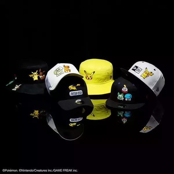 「「ニューエラ×ポケモン」コラボコレクション発売！ピカチュウやイーブイたちが可愛すぎる」の画像
