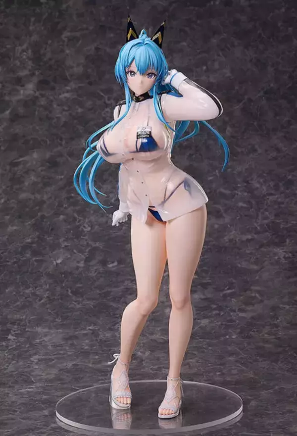 「なんという透け透け感…！『勝利の女神：NIKKE』から「ヘルム」が水着姿でフィギュア化―透明素材をフル活用した逸品」の画像