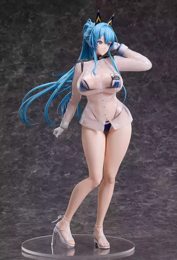 「なんという透け透け感…！『勝利の女神：NIKKE』から「ヘルム」が水着姿でフィギュア化―透明素材をフル活用した逸品」の画像