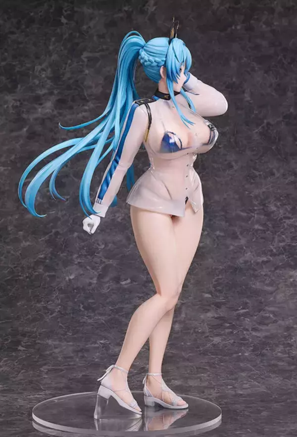 「なんという透け透け感…！『勝利の女神：NIKKE』から「ヘルム」が水着姿でフィギュア化―透明素材をフル活用した逸品」の画像