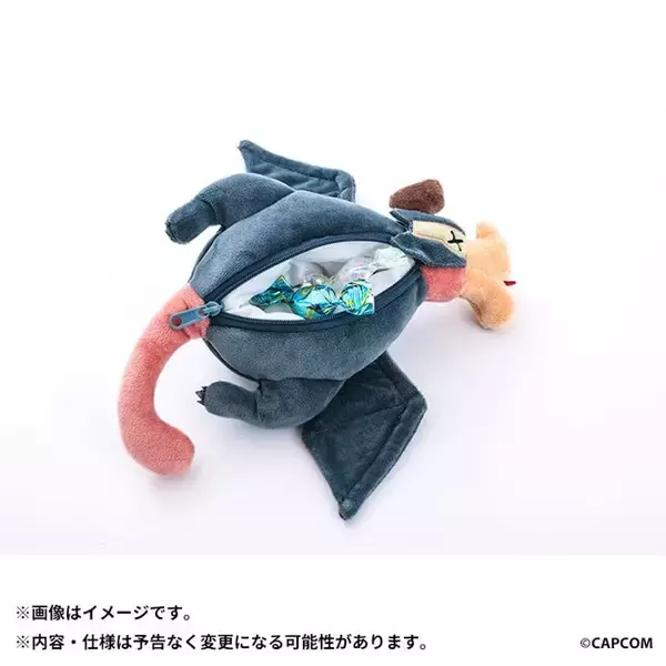 「『モンハンワイルズ』ゲリョスがぬいぐるみポーチに！“死んだふり”をコミカルに再現」の画像