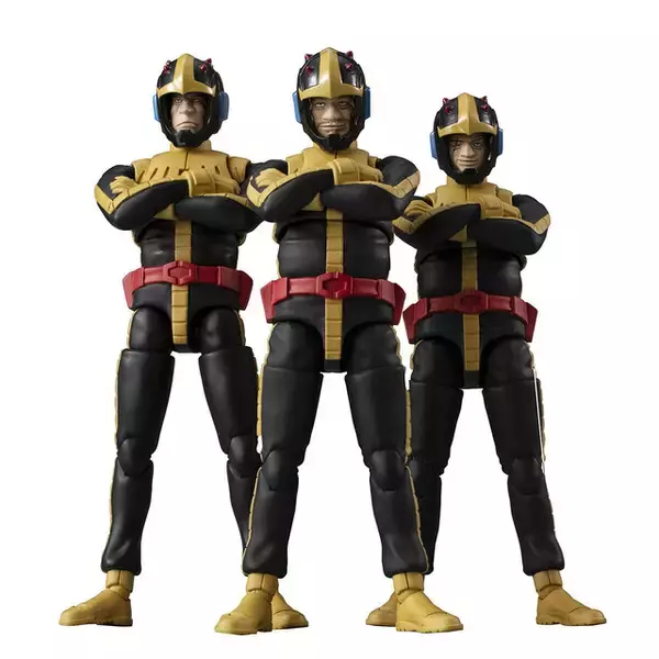 「「ガンダム」ガイア、オルテガ、マッシュたち「黒い三連星」がG.M.G.で立体化！EXセットには「俺を踏み台にしたぁ！？」の表情パーツも付属」の画像
