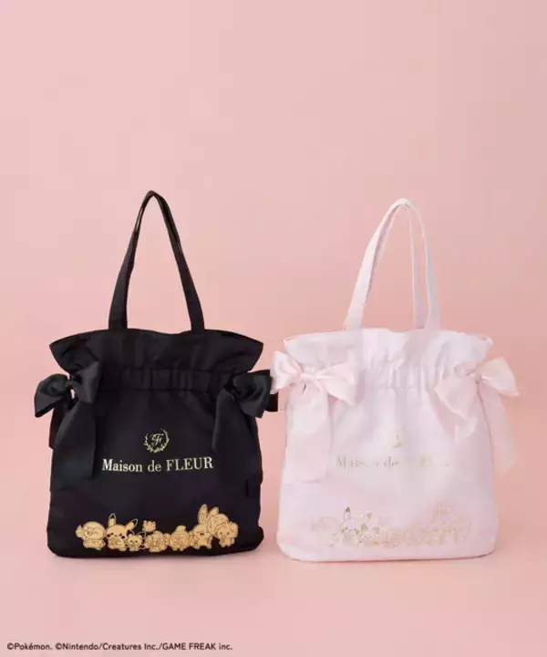 「『ポケモン』30周年記念「ポケピース」コレクション！「Maison de FLEUR」らしい可愛いらしいバッグやポーチなど全26アイテム」の画像