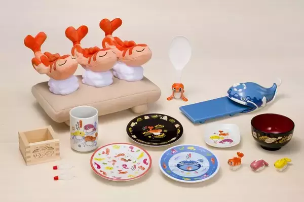 『ポケモン』“シャリタツ”をテーマにした新グッズ登場！醬油タレビンや一合枡、ヘイラッシャの寿司下駄などユーモア抜群のラインナップ