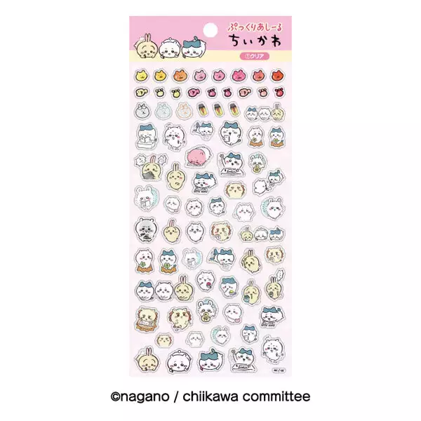 あみあみが「ちいかわ」シール6種の再販予約受付中！人気のキラキラでぷっくりした“立体シール”もラインナップ