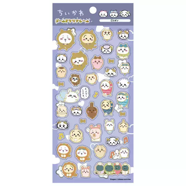 「あみあみが「ちいかわ」シール6種の再販予約受付中！人気のキラキラでぷっくりした“立体シール”もラインナップ」の画像