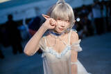 「【コスプレ】シースルーな衣装を着こなす美しいエルフが降臨！香港美女レイヤーが透明感の向こう側へ【写真7枚】」の画像1