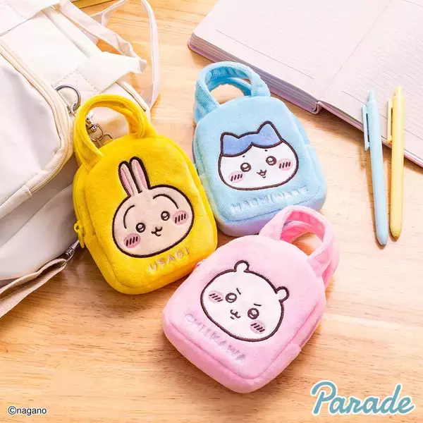 「小さなサイズ感が可愛い！「ちいかわ」たちのお顔デザインの「てのひらバッグ」全8種が3月中旬よりアミューズメント施設にて順次展開」の画像