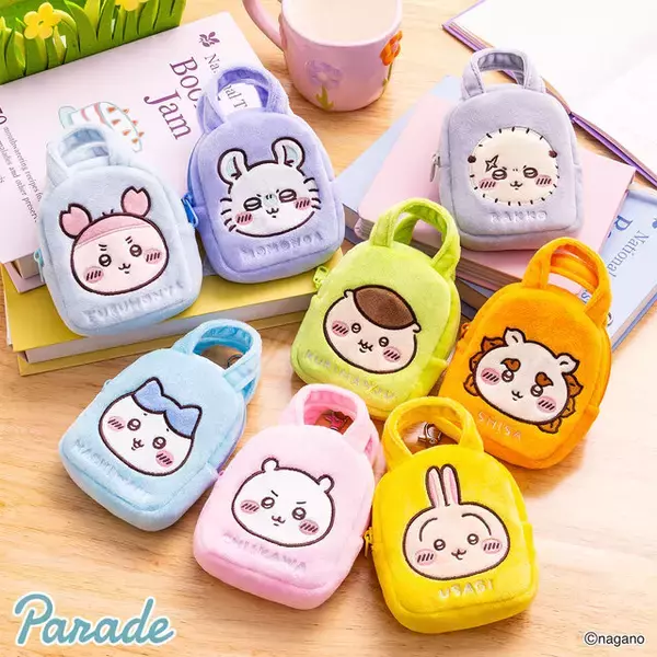 「小さなサイズ感が可愛い！「ちいかわ」たちのお顔デザインの「てのひらバッグ」全8種が3月中旬よりアミューズメント施設にて順次展開」の画像