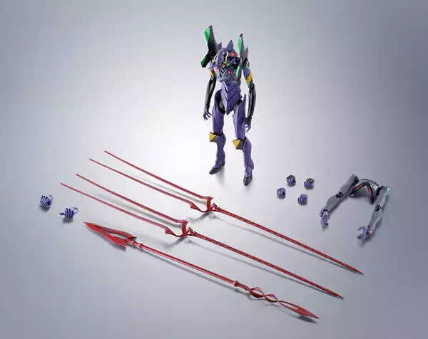 「ROBOT魂「エヴァンゲリオン第13号機」がイベント記念商品として再登場！特徴的な4本腕を再現可能、巨大な2本のロンギヌスの槍が付属」の画像