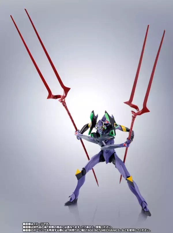 「ROBOT魂「エヴァンゲリオン第13号機」がイベント記念商品として再登場！特徴的な4本腕を再現可能、巨大な2本のロンギヌスの槍が付属」の画像