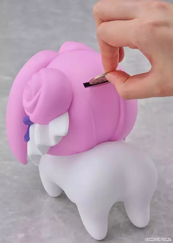 「『勝利の女神：NIKKE』の謎生物「DORO」が貯金箱になった！両手に乗るほどの大きめサイズ」の画像