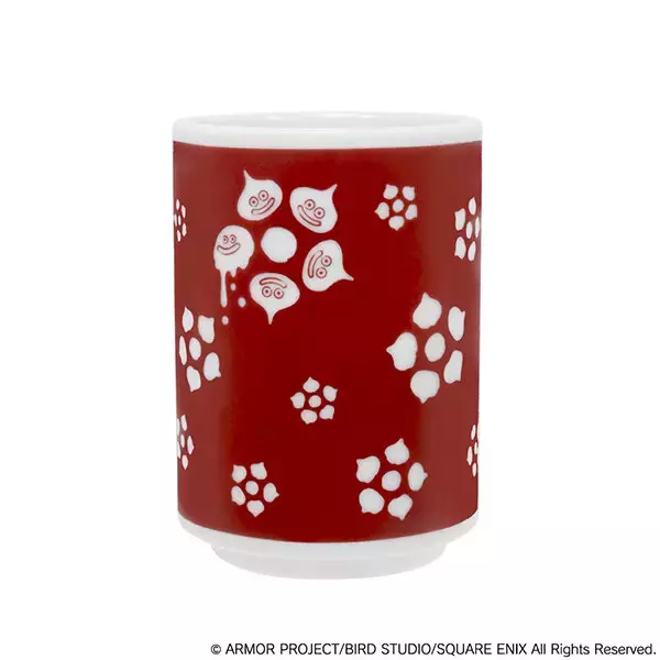 「『ドラクエ』和風な「スライム湯のみ」が可愛い！青海波と花小紋、2つの柄を風流にデザイン」の画像