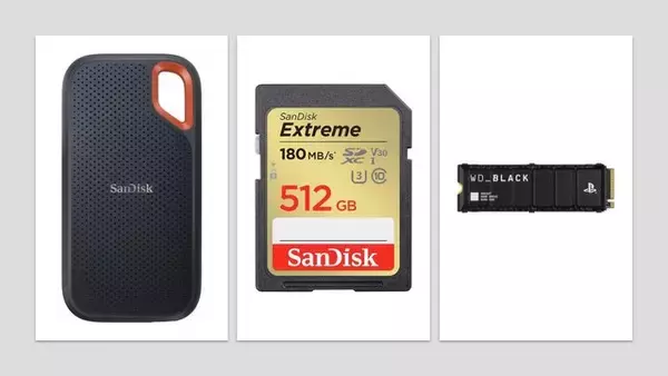 【Amazonブラックフライデー】PS5公式ライセンスの内蔵SSDや人気のポータブルSSDがセールに！小型のUSBメモリも見逃せない