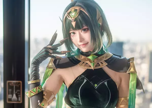 【コスプレ】スラリとした美脚と大きな瞳に吸い込まれそう！中国人気レイヤーの『原神』ネフェルの可愛さを目に焼き付けよ【写真8枚】