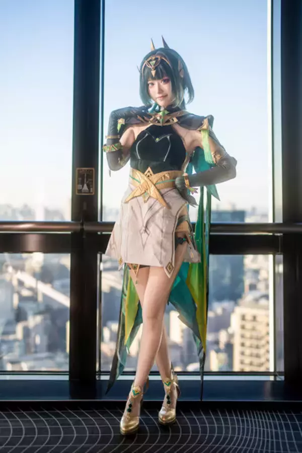 「【コスプレ】スラリとした美脚と大きな瞳に吸い込まれそう！中国人気レイヤーの『原神』ネフェルの可愛さを目に焼き付けよ【写真8枚】」の画像