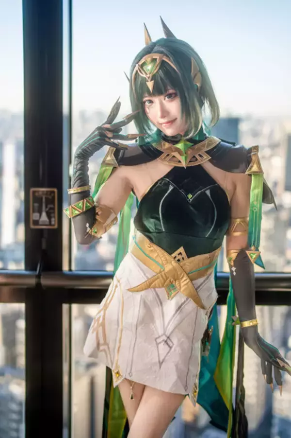 「【コスプレ】スラリとした美脚と大きな瞳に吸い込まれそう！中国人気レイヤーの『原神』ネフェルの可愛さを目に焼き付けよ【写真8枚】」の画像
