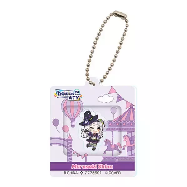 ホロライブ・紫咲シオン、大空スバルら全14種！シャカシャカ動く「hololive CITY’24」アクリルウィンドウチャーム第4弾