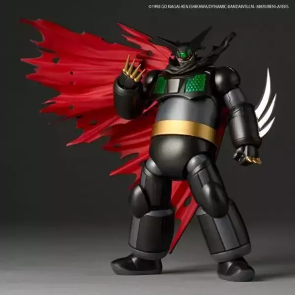 「漆黒のマントで様々なスタイルを演出！OVA版「ブラックゲッター」が可動フィギュア化ー左右非対称のワイルドな武装など豊富なオプション」の画像