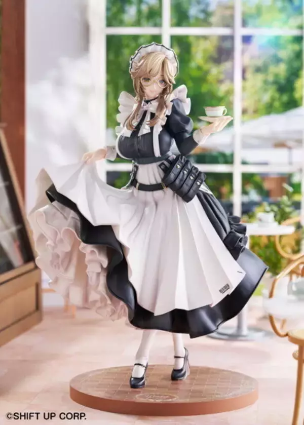 「『勝利の女神：NIKKE』より「エード」フィギュアが抜群の存在感！正統派メイド服に、知的で穏やかな雰囲気が素敵」の画像