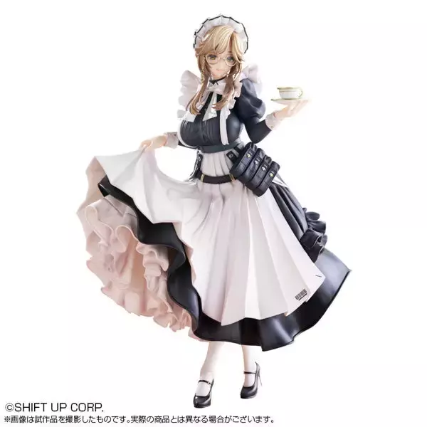 「『勝利の女神：NIKKE』より「エード」フィギュアが抜群の存在感！正統派メイド服に、知的で穏やかな雰囲気が素敵」の画像