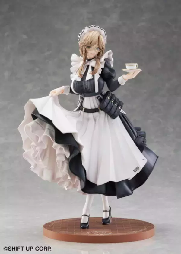 「『勝利の女神：NIKKE』より「エード」フィギュアが抜群の存在感！正統派メイド服に、知的で穏やかな雰囲気が素敵」の画像