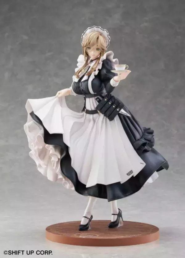 「『勝利の女神：NIKKE』より「エード」フィギュアが抜群の存在感！正統派メイド服に、知的で穏やかな雰囲気が素敵」の画像
