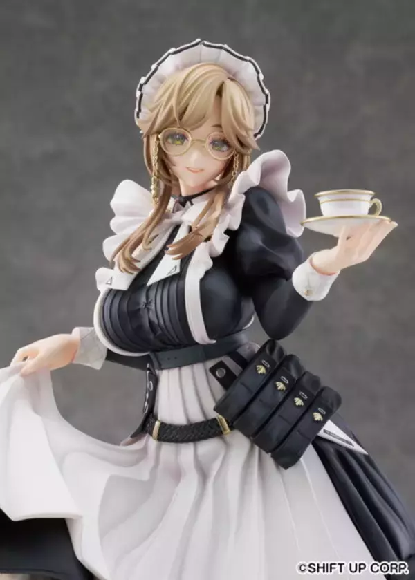 「『勝利の女神：NIKKE』より「エード」フィギュアが抜群の存在感！正統派メイド服に、知的で穏やかな雰囲気が素敵」の画像