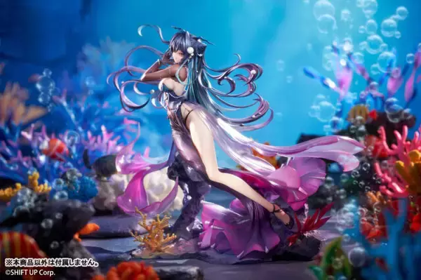 「美しいドレスから魅せるムチムチ太もも！『勝利の女神：NIKKE』より「リトルマーメイド Abyss Flower」フィギュアが予約受付中」の画像