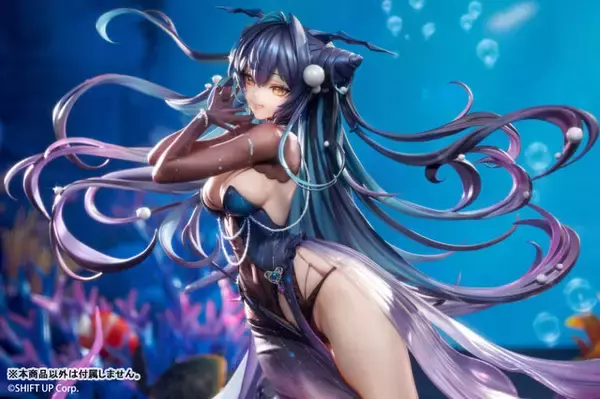 「美しいドレスから魅せるムチムチ太もも！『勝利の女神：NIKKE』より「リトルマーメイド Abyss Flower」フィギュアが予約受付中」の画像