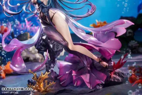 「美しいドレスから魅せるムチムチ太もも！『勝利の女神：NIKKE』より「リトルマーメイド Abyss Flower」フィギュアが予約受付中」の画像