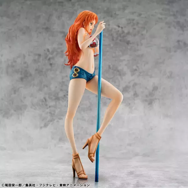 「「ワンピース」ギア5のルフィ、セクシーなナミが揃ってフィギュア化！ビキニトップにホットパンツ、天候棒に絡めた脚も色っぽい」の画像