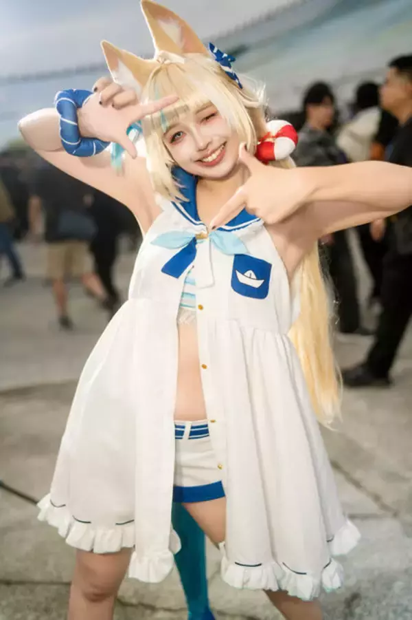 「【コスプレ】健康的な肉体美で弾けんばかりのポージングを披露！台湾美女の「サバ・サメコ」がキュートな魅力全開すぎた【写真9枚】」の画像