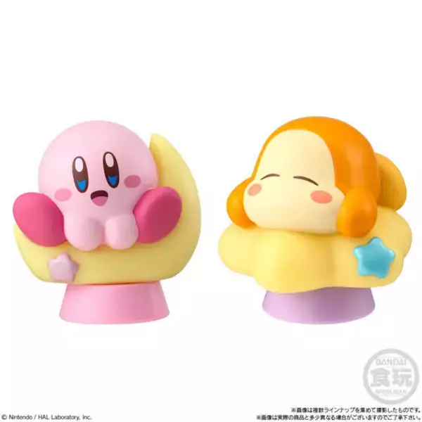 「カービィ＆ワドルディと一緒によふかし…！『星のカービィ』あたたかく光るフィギュア「キャライト」に、でんきゅうほおばりなど全7種」の画像