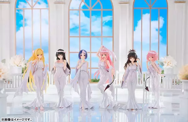「「To LOVEる」が1つ2,500円の新作トレーディングフィギュア「CHILLfigg」に登場！ララ、金色の闇など6人を“女神ドレス衣装”でラインナップ」の画像