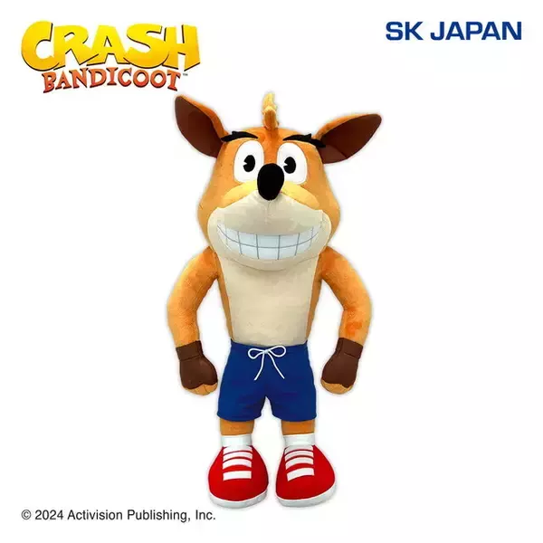 「『クラッシュ・バンディクー』主人公・クラッシュがぬいぐるみに！爆弾箱マスコットなどがクレーンゲームで展開ー特大ぬいぐるみが当たるキャンペーンも」の画像