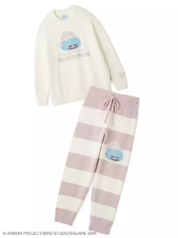 「ジェラピケが『ドラクエ』と初コラボ！すやすや眠るスライムやドラキーが可愛い、ふんわり肌触りのルームウェアなど」の画像