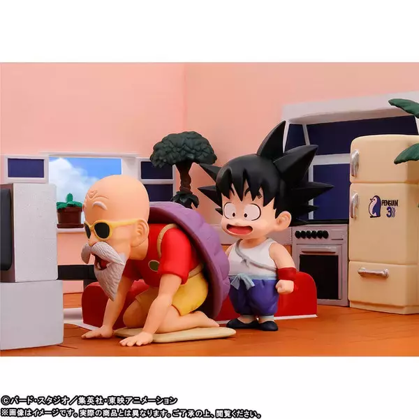 「「ドラゴンボール」より「カメハウス」が立体化！内装まで細かく再現―飾って遊べる悟空、クリリンたちのフィギュア7体も付属」の画像