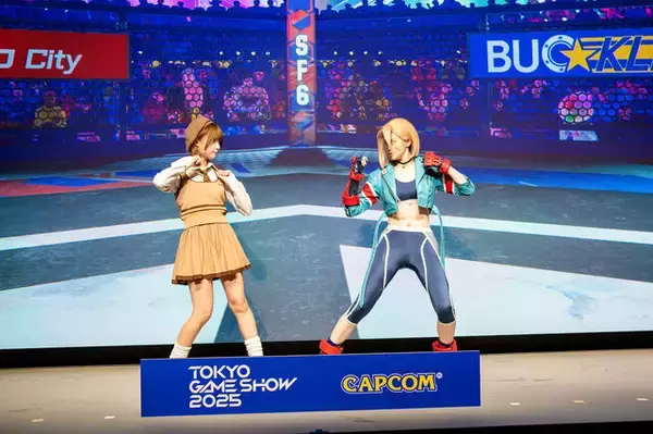 「【コスプレ】『スト6』人気キャラのキャミィと戦える？！鍛えられた腹筋vs小柄な美少女レイヤーのファイトはいかに【TGS2025】」の画像