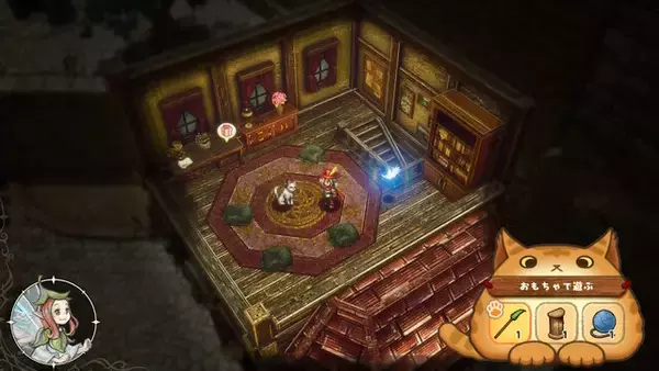 「スクエニのHD-2D初アクション『冒険家エリオットの千年物語』では“ネコ”とふれあえる―保護した子にエサやり、なつくと玩具で遊べる」の画像