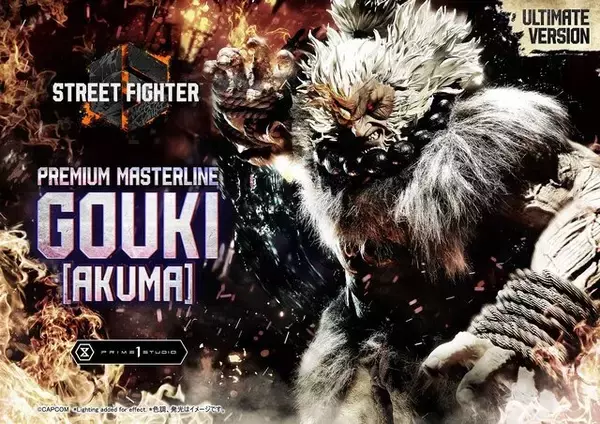 『スト6』豪鬼が約26万円の超高級スタチューに！LEDで「天」が深紅の色に発光する仕掛けも