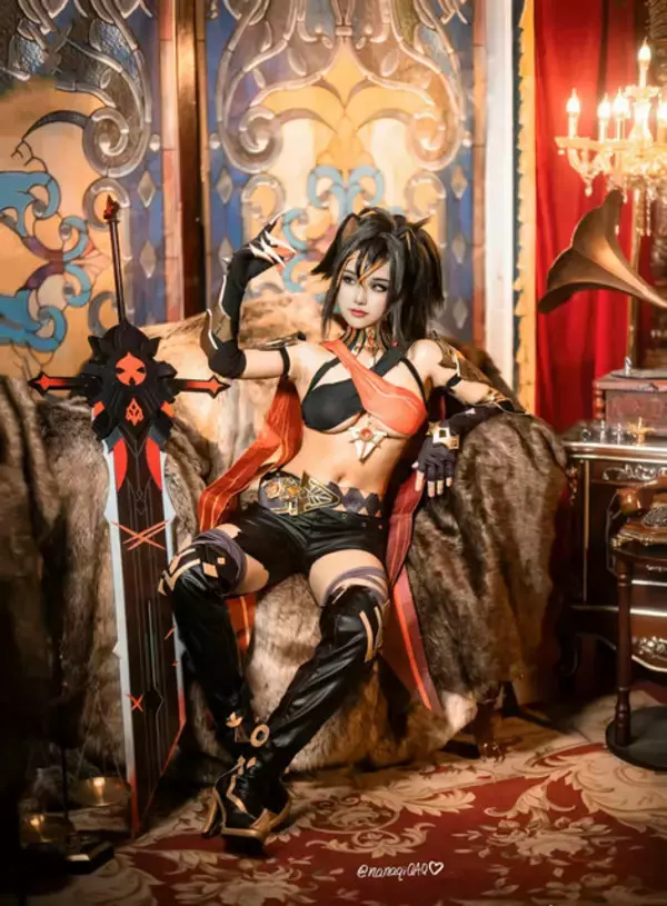 「『原神』ディシア生誕祭記念コスプレまとめ！健康的な褐色肌、鍛え抜かれた腹筋が織りなす肉体美の攻撃力がハンパない」の画像