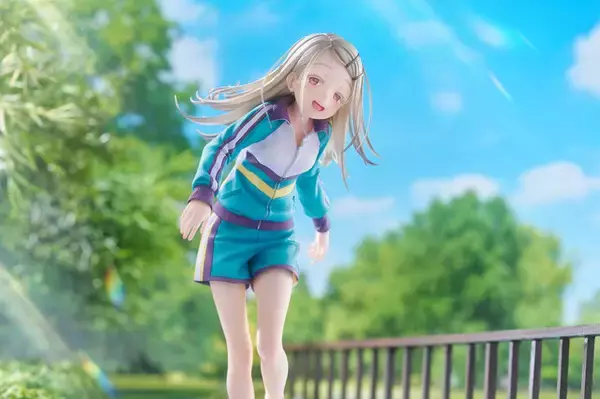 「細く華奢な足で今にも倒れそうなのに、“にへら～”とした笑顔！『学マス』レッスンウェア姿の「篠澤 広」完全受注生産限定フィギュアが予約開始」の画像