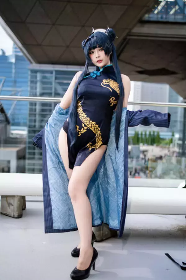 「【コスプレ】チャイナドレスのスリットから覗く美脚がまぶしすぎる！台湾美女の『ブルアカ』キサラが妖艶なポージングで魅せる【写真8枚】」の画像