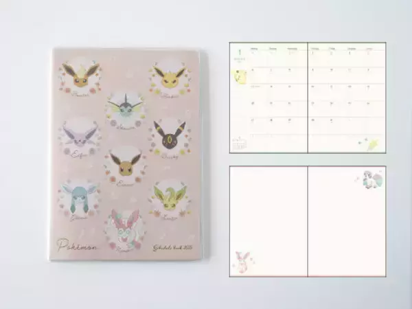 「2025年も手帳はポケモンで！ピカチュウやイーブイフレンズの10月はじまり手帳が豊富なサイズ&デザインで発売中」の画像
