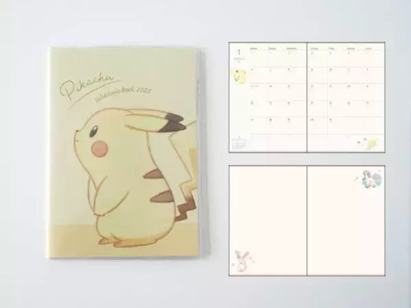 「2025年も手帳はポケモンで！ピカチュウやイーブイフレンズの10月はじまり手帳が豊富なサイズ&デザインで発売中」の画像