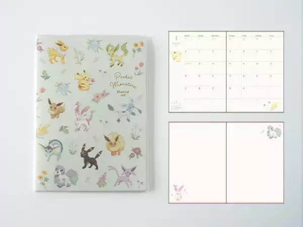 「2025年も手帳はポケモンで！ピカチュウやイーブイフレンズの10月はじまり手帳が豊富なサイズ&デザインで発売中」の画像