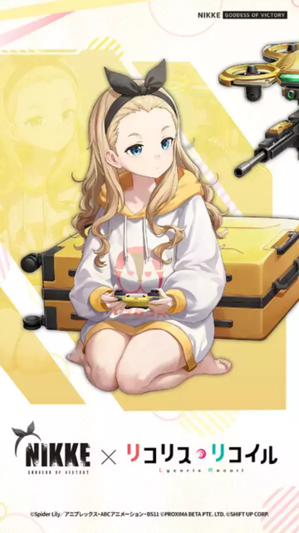 「「リコリコ」千束、たきなの健康的なトレーニングウエア姿が眩しい！『勝利の女神：NIKKE』コラボイベいよいよ開催」の画像