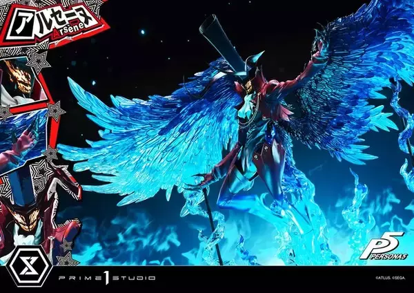 「約21万円の豪華仕様！『ペルソナ5』より「アルセーヌ」が全幅148cmの1/4スケールスタチューに」の画像