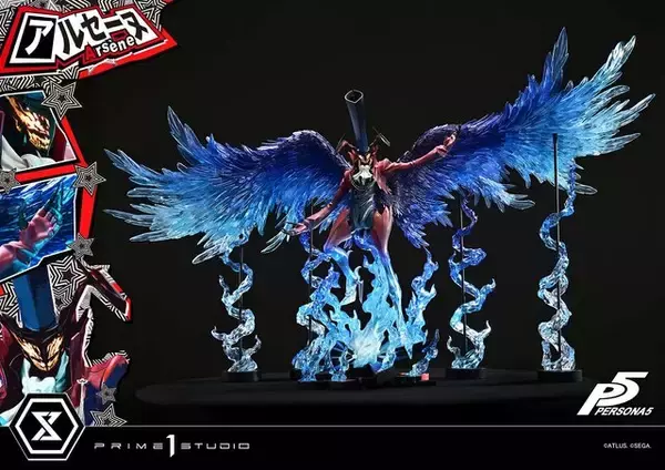 「約21万円の豪華仕様！『ペルソナ5』より「アルセーヌ」が全幅148cmの1/4スケールスタチューに」の画像